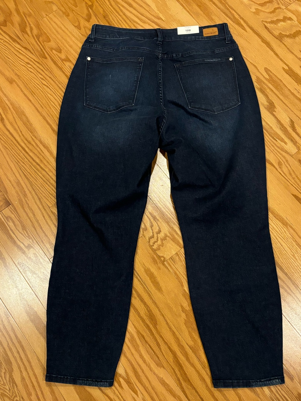 Judy Blue NEW Cool Boyfriend Fit High Waist Jeans Dark Wash Stretch 16W - Picture 4 of 16